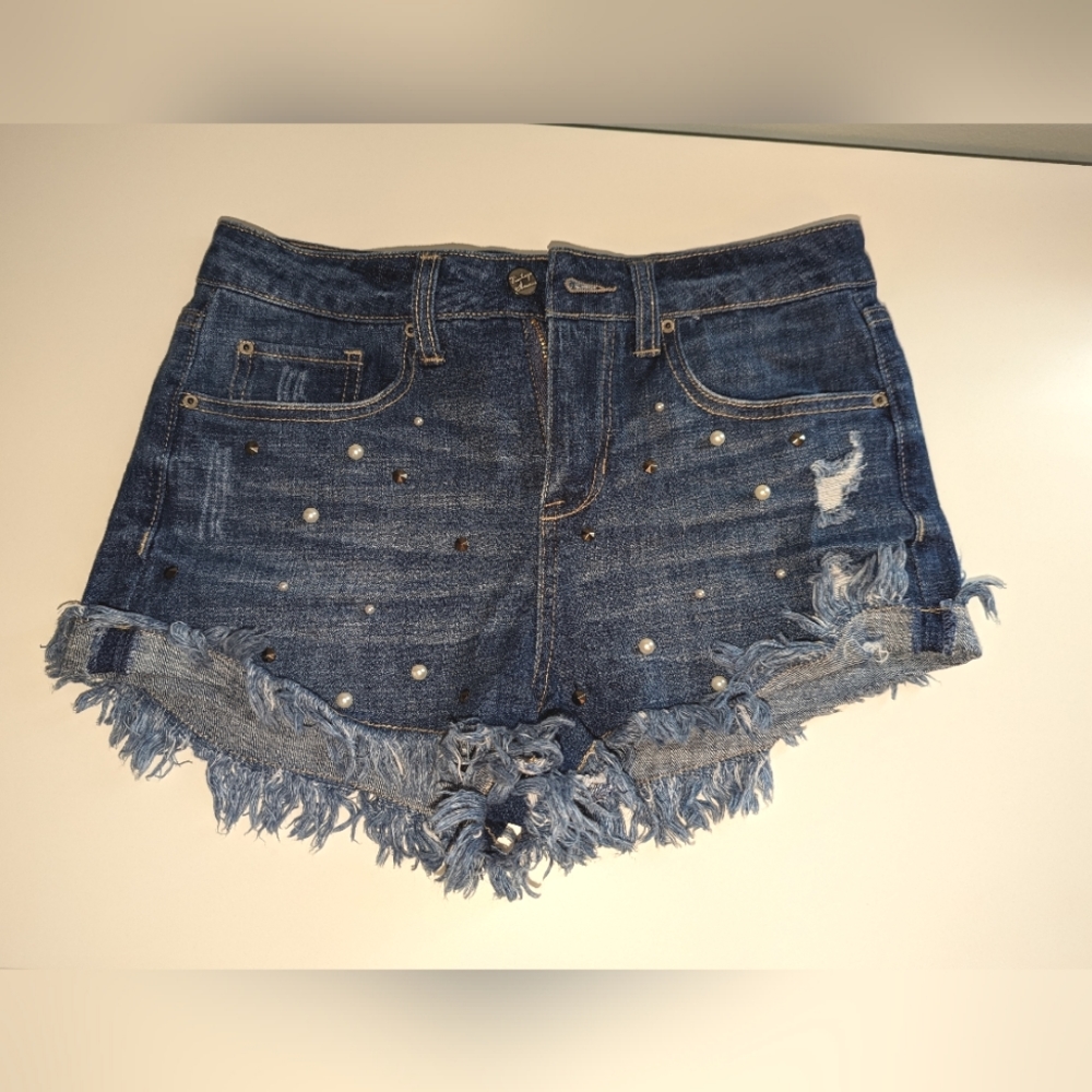Vintage Havana Denim Studded Shorts Vintage Havana Size 25